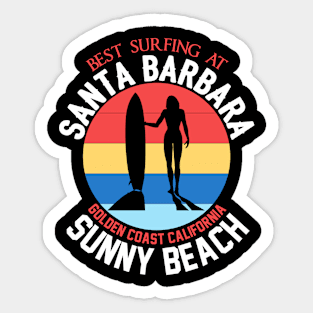 Best Surfing At Santa Barbara Sticker